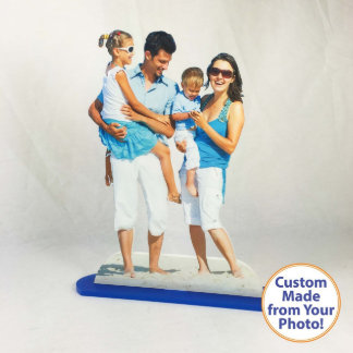 4x6 Photo Statuette Family Photo Cut Out w/Stand