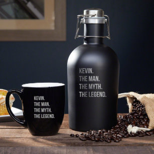 The Man. The Myth. Set with Coffee Carafe and Mug
