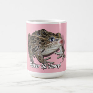 Kissing Frog - Pucker Up, Honey! Two-Tone Coffee Mug