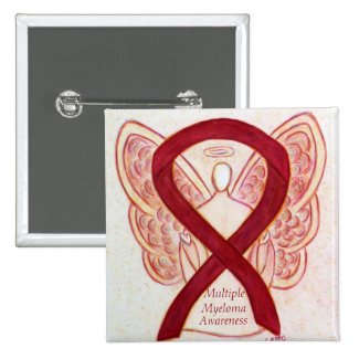 Multiple Myeloma Angel Awareness Ribbon Pins