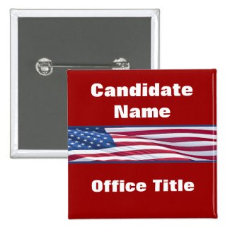 Political Election Campaign Buttons