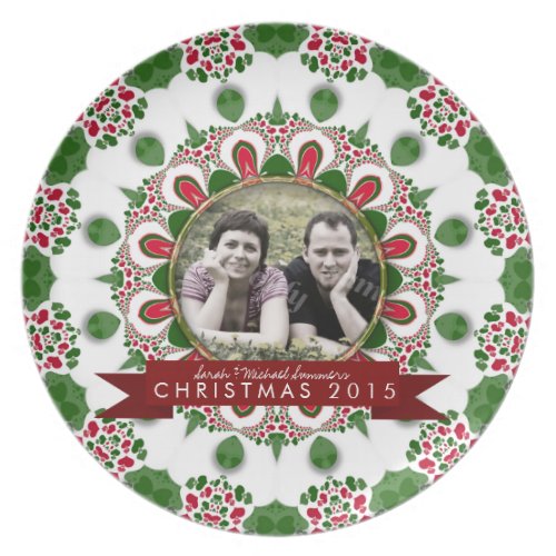 Holiday Family Friends Keepsake Photo Gift Plate