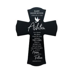For I Know the Plan Baby Dedication Wall Cross