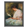 Woman reading a book, title unknown poster | Zazzle