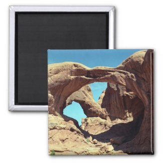 Double Arch 2 Inch Square Magnet