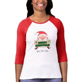 Santa Merry Christmas Custom T-Shirt