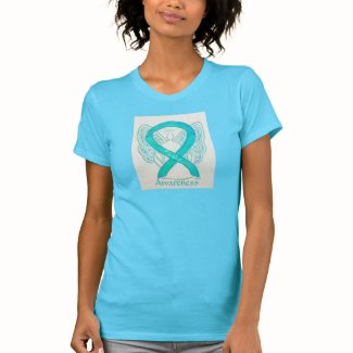 Polycystic Ovarian Syndrome Awareness Ribbon Shirt