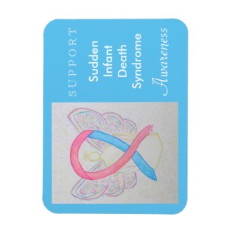 SIDS Awareness Ribbon Angel Custom Magnet