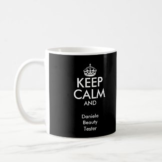 Coral pink KeepCalm Mugs | Personalizable template