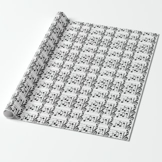 Musical Notes Wrapping Paper