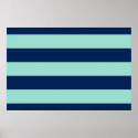 Seafoam Green and Navy Stripes