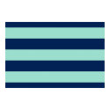 Seafoam Green and Navy Stripes