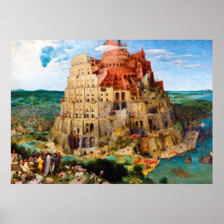 The Tower of Babel Pieter Bruegel the Elder art Poster