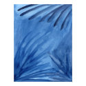 Abstract Blue Rays Watercolor Painting