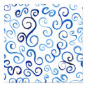 Prussian Blue Watercolor Curves