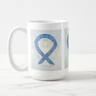 Thyroid Disease Awareness Ribbon Angel Coffee Mug