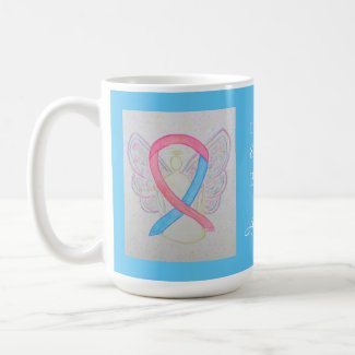 Baby Safe Haven Awareness Ribbon Angel Custom Mugs