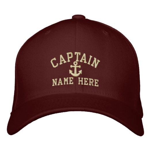 Captain - customizable embroidered baseball cap