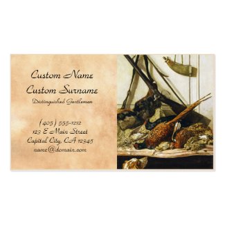 Trophies of the Hunt, 1862 Claude Monet Business Card