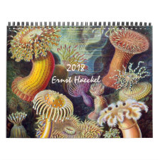 Vintage Ernest Haeckel, Biology, Botany, Science Calendar