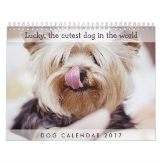 Dog Calendar 2017 Add Your Cute Photos