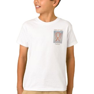 Childhood Cancer Awareness Ribbon Angel Art Shirts