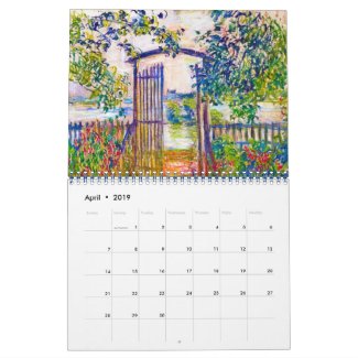 Claude Monet best fine art painting calendar