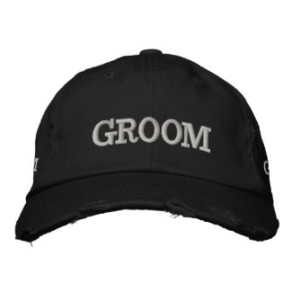 GROOM EMBROIDERED BASEBALL CAP