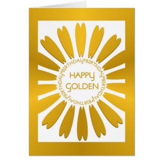 Happy Golden Birthday Card