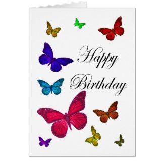 Birthday Butterflies Card