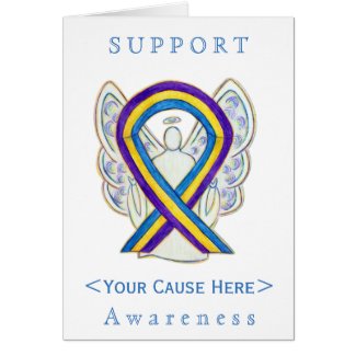 Bladder Cancer Awareness Ribbon Customized Card