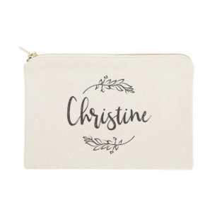 Personalized Name With Vine Cosmetic Bag
