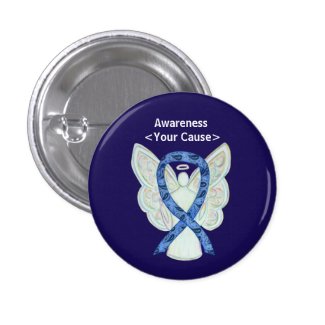 Paisley Awareness Ribbon Angel Customized Art Pins