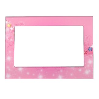 Sparkles And Flowers Magnetic Frame