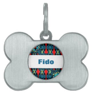 Crocheted Style on Pet/Dog Name Tag