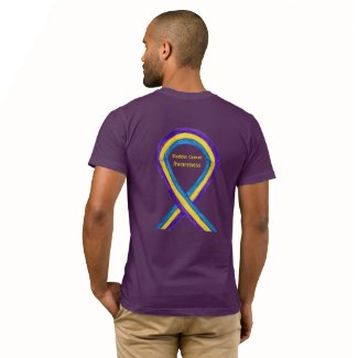 Bladder Cancer Awareness Ribbon Custom Art Shirts