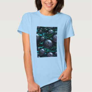 Steampunk and Gears Blue T-Shirt