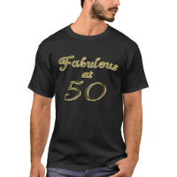 Fabulous at 50 Men's Basic Dark T-Shirt