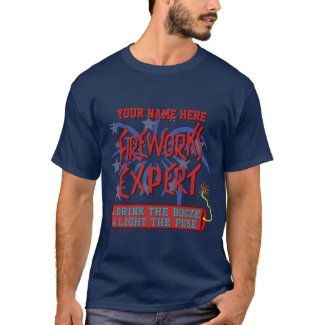 Funny 4th of July Independence Fireworks Expert T-Shirt