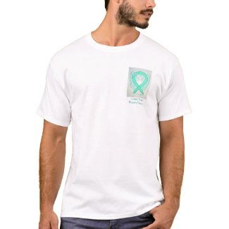 Jade Ribbon Angel Cause Awareness Custom Shirts