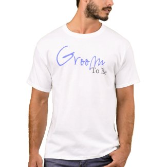 Groom To Be (Blue Script) T-Shirt