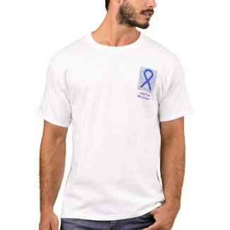 Blue and Purple Ribbon Awareness Custom Shirts