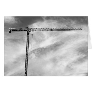 Construction Crane Card