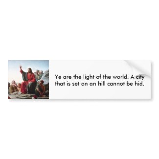 Jesus Teaching: Ye are the light of the world Bumper Sticker