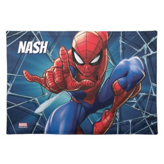 Spiderman Personalized Cloth Placemat