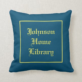 Pretty Home Library Cushion, 4 Color Choices