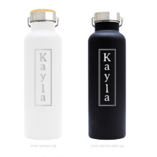 Pair of Stainless Steel Water Bottles for Couple
