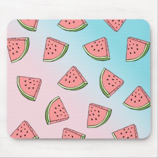 Cute summer watermelon pattern pastel pink & blue 