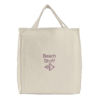 Beach Stuff - Embroidered Bag