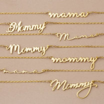 Mama's Gold, Silver, and Rose Gold Necklace
